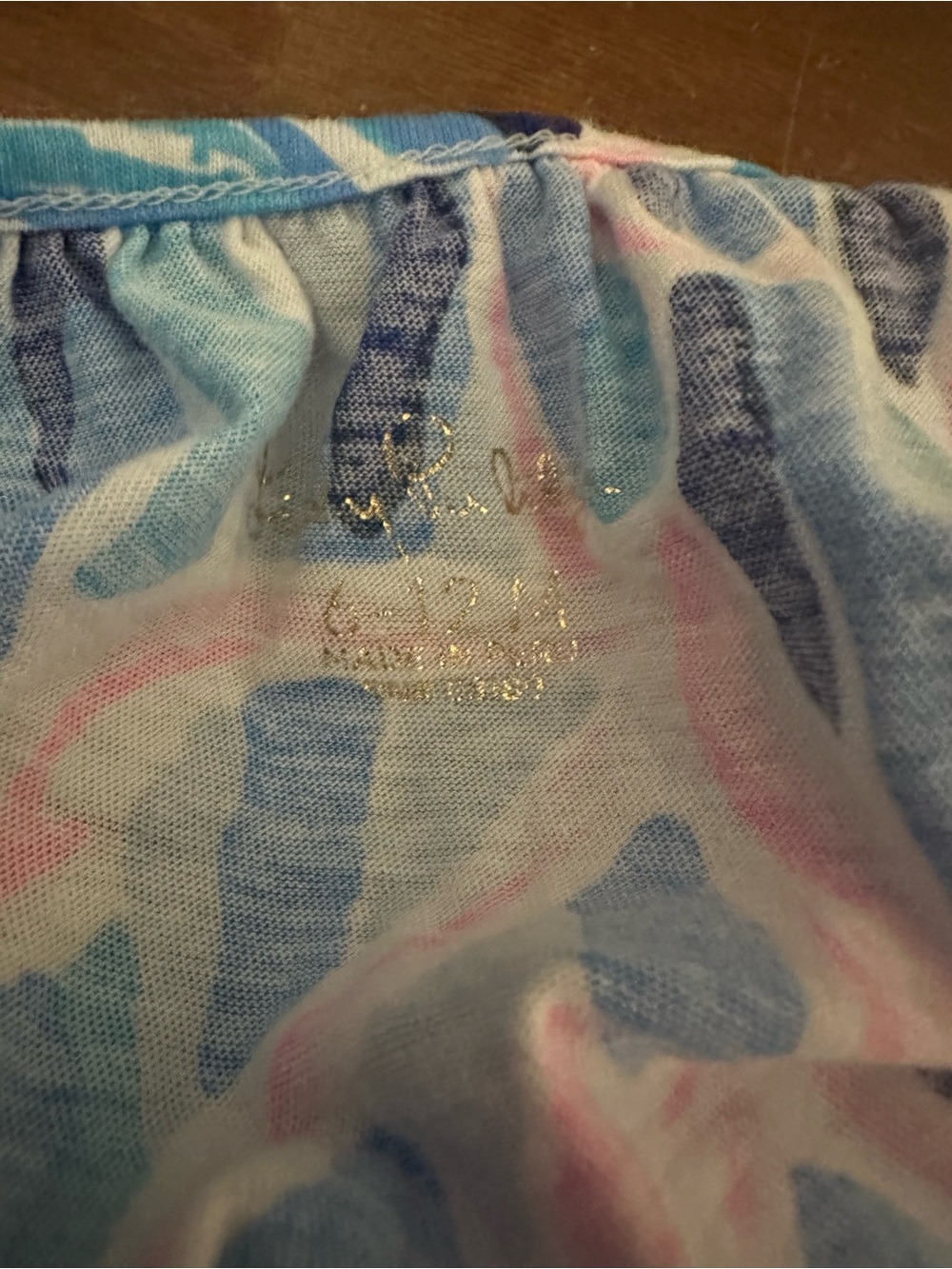 Lilly Pulitzer Blue & Pink Dress and Bummies - Picture 4 of 4
